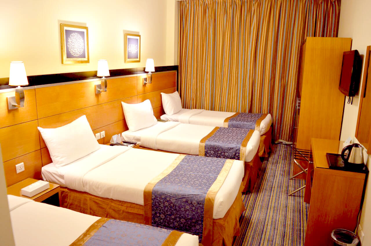 Quad Room in Al Eiman Taibah Hotel, Madinah
